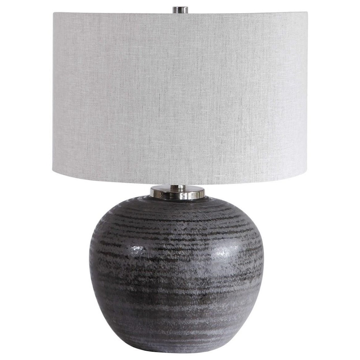 Uttermost Table Lamps Mikkel Charcoal Table Lamp