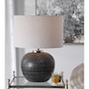 Uttermost Table Lamps Mikkel Charcoal Table Lamp