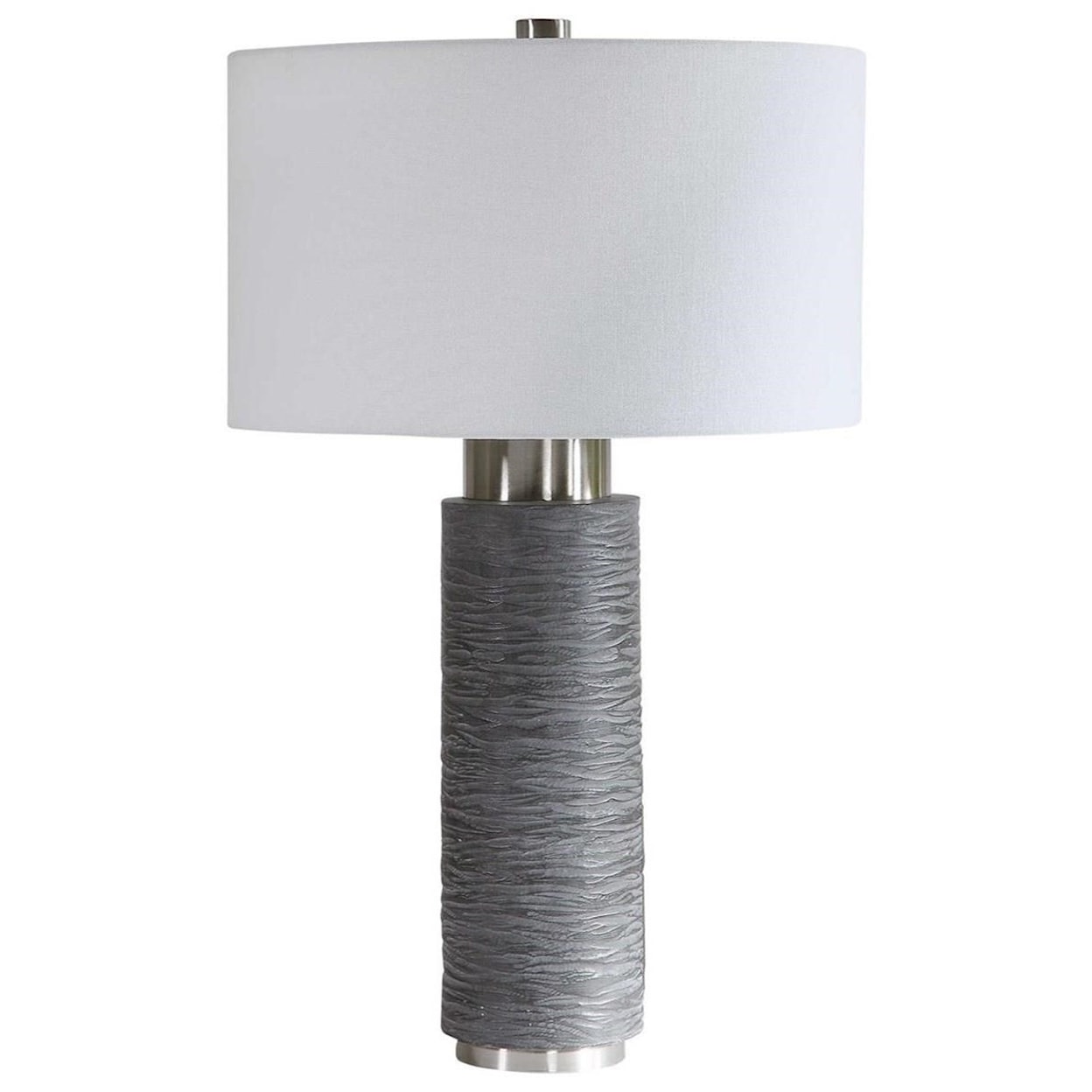Uttermost Table Lamps Strathmore Stone Gray Table Lamp