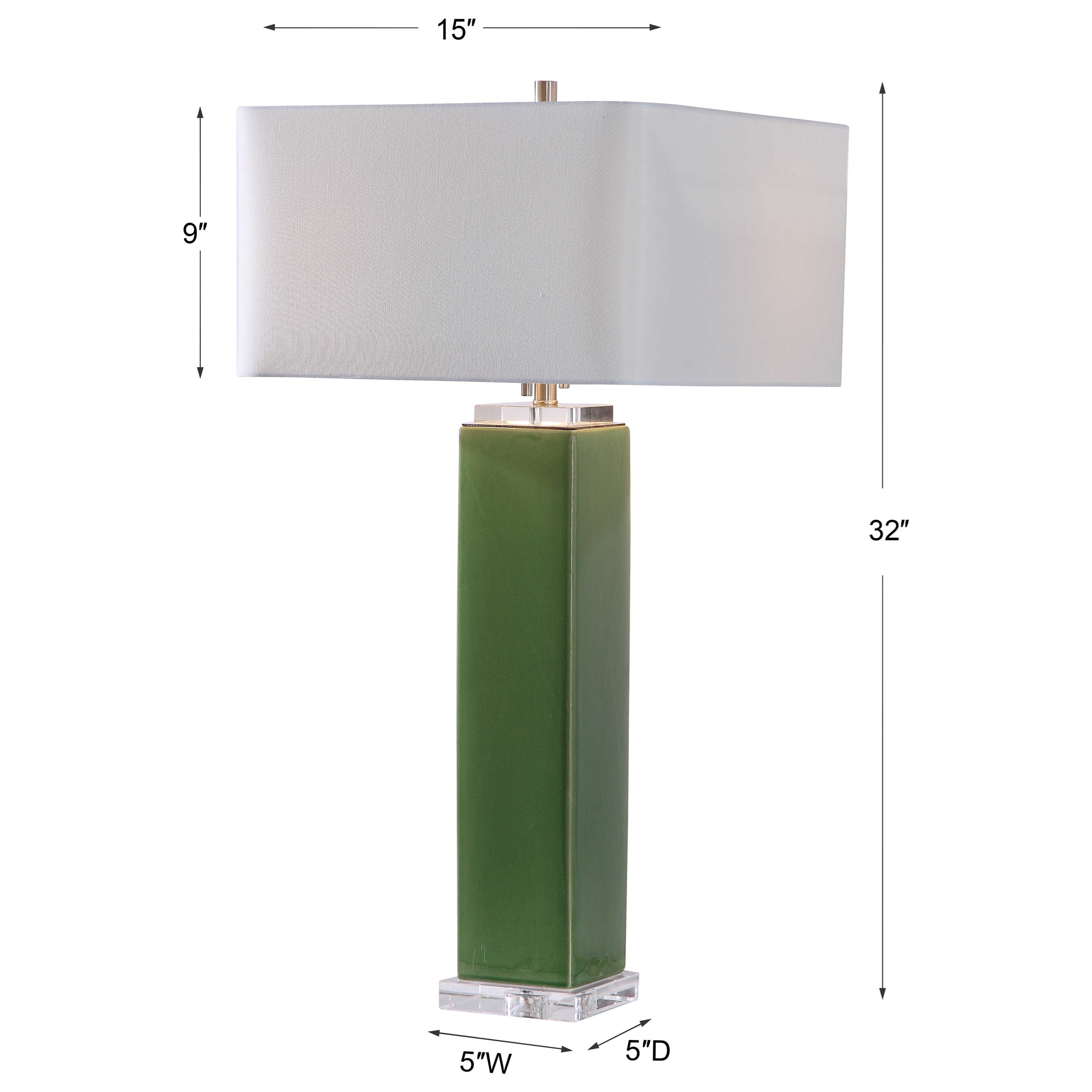 Uttermost Table Lamps Aneeza Tropical Green Table Lamp