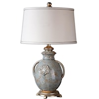 Cancello Blue Glaze Lamp