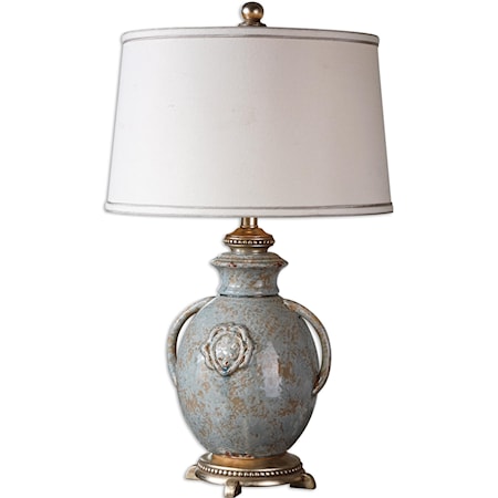 Cancello Blue Glaze Lamp