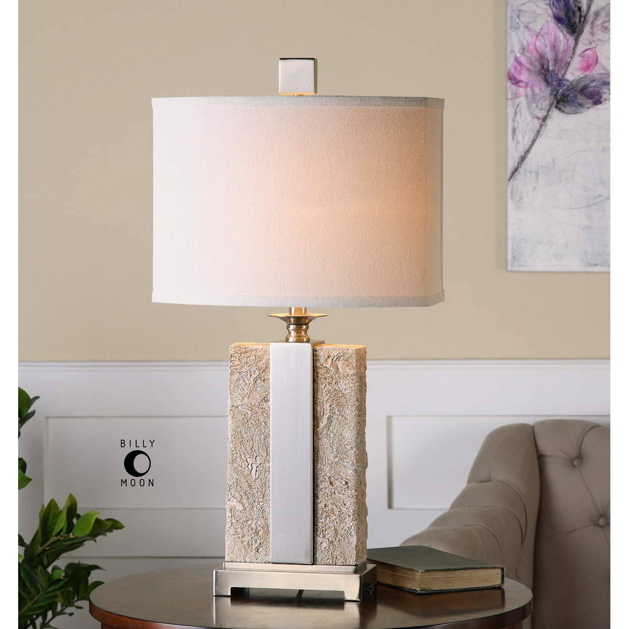 Uttermost Table Lamps Bonea Stone Ivory Table Lamp