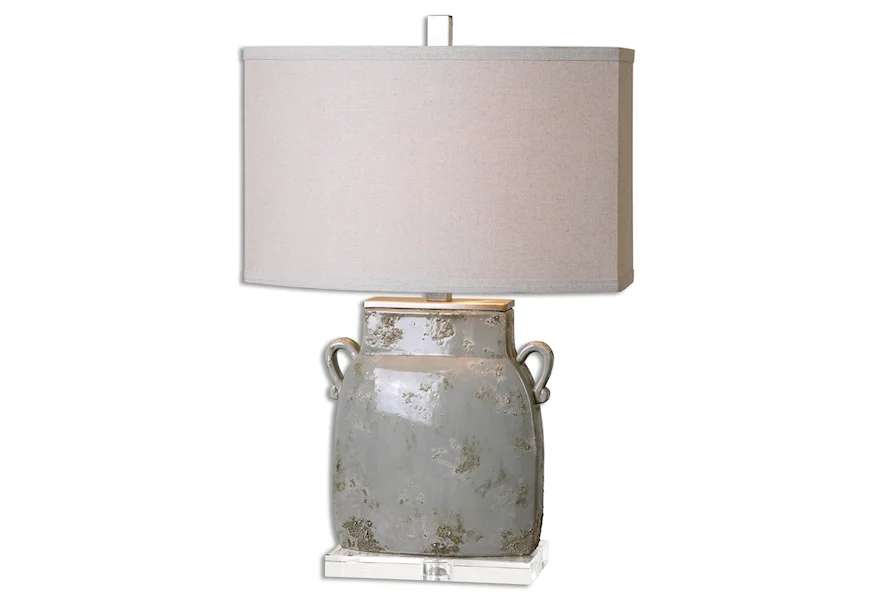 Table Lamps Melizzano Ivory-Gray Table Lamp by Uttermost at Suburban Furniture