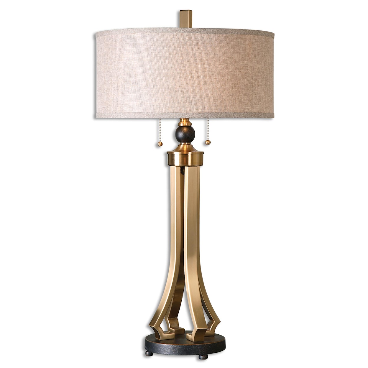 Uttermost Table Lamps Selvino Brushed Brass Table Lamp