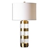 Uttermost Table Lamps Angora Brushed Brass Table Lamp