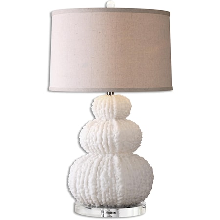 Fontanne Shell Ivory Table Lamp