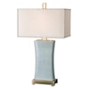 Uttermost Table Lamps Cantarana Blue Gray Table Lamp