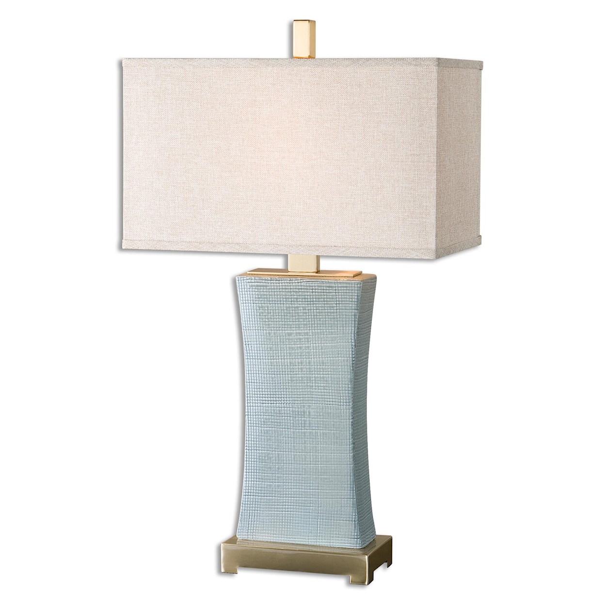 Uttermost Table Lamps Cantarana Blue Gray Table Lamp