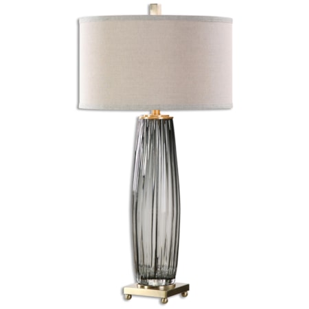 Vilminore Gray Glass Table Lamp