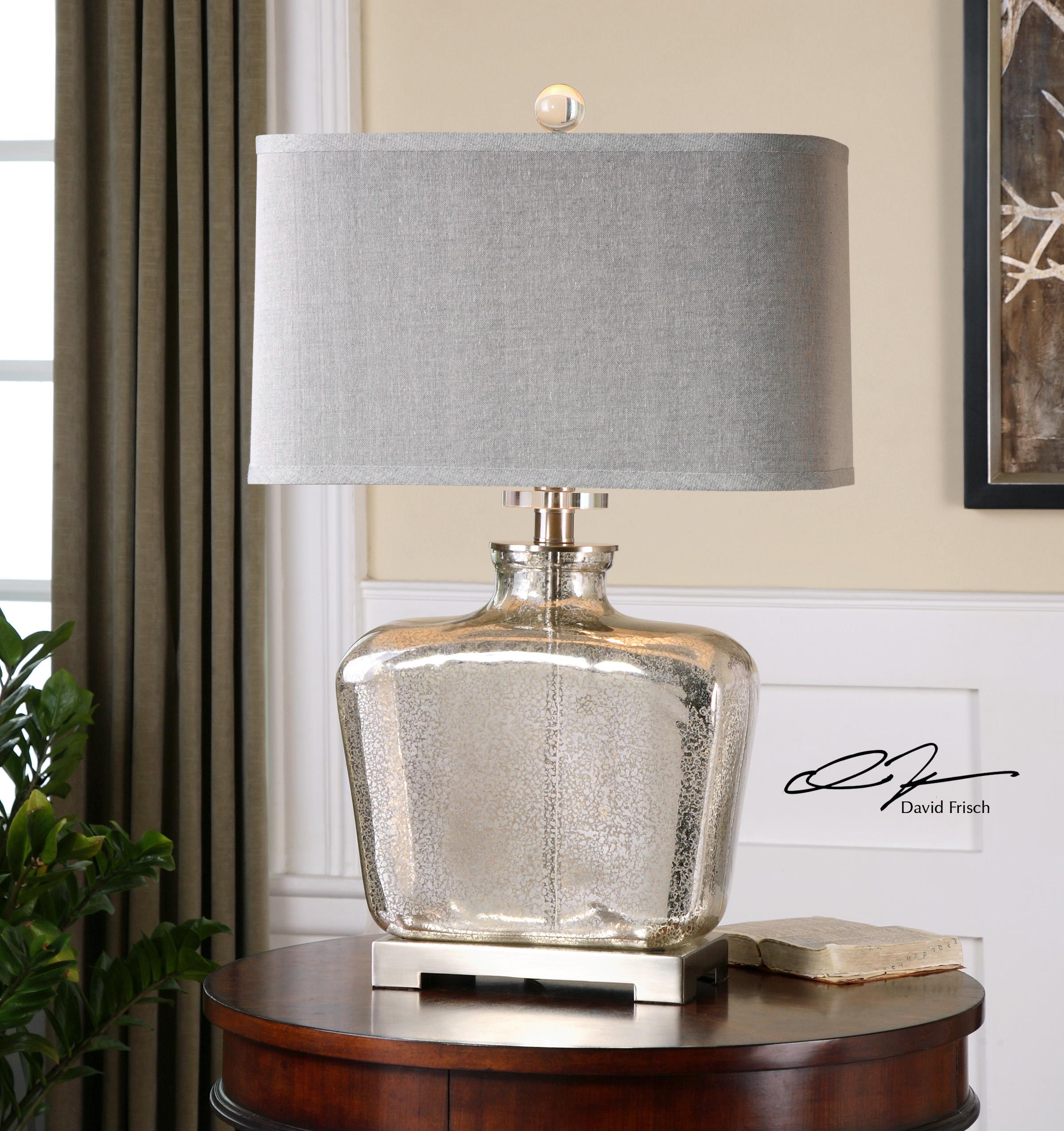 Uttermost Table Lamps Molinara Mercury Glass Table Lamp