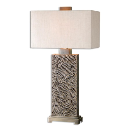 Canfield Coffee Bronze Table Lamp