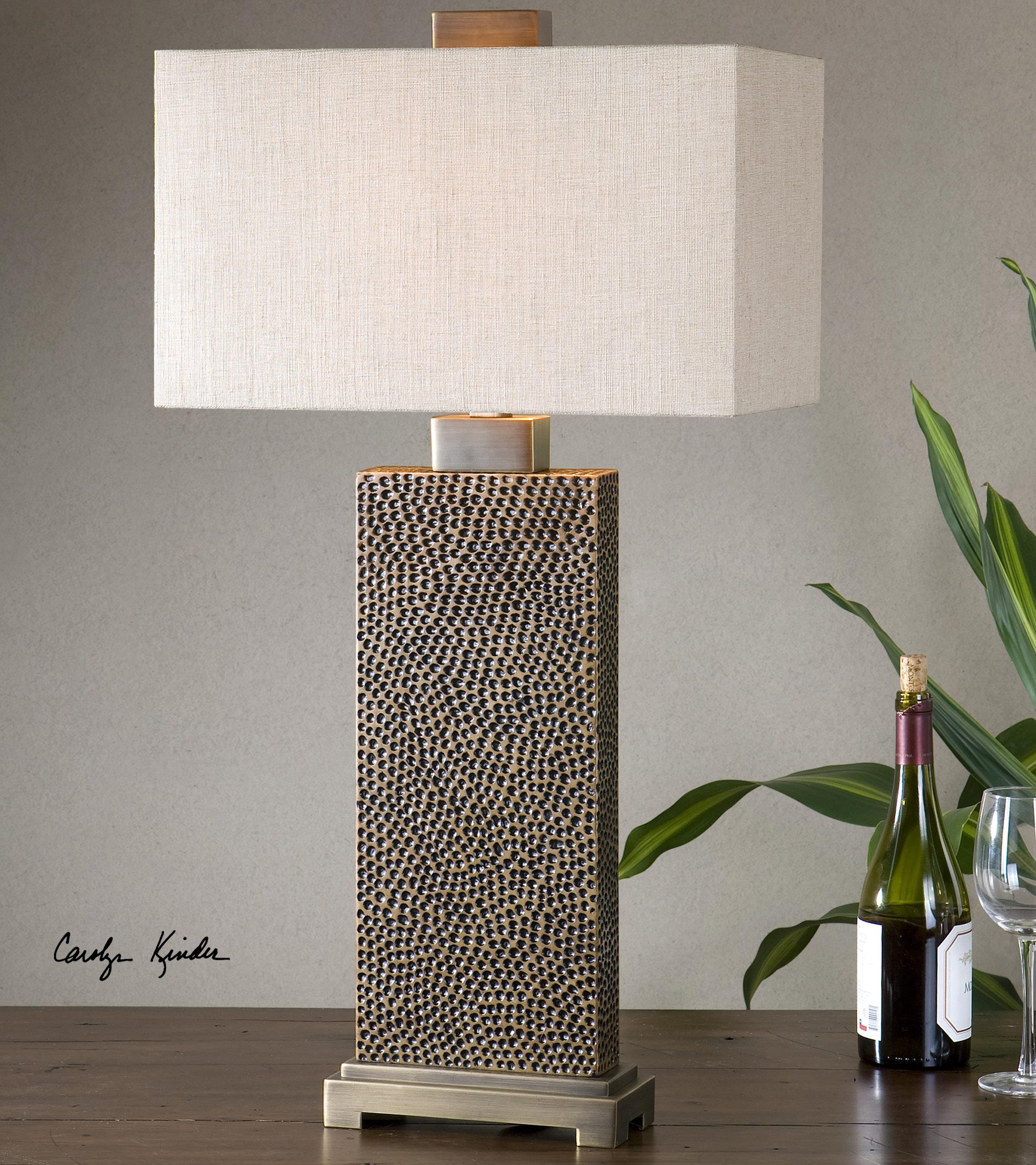 Uttermost Table Lamps Canfield Coffee Bronze Table Lamp