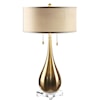 Uttermost Table Lamps Lagrima Brushed Brass Lamp