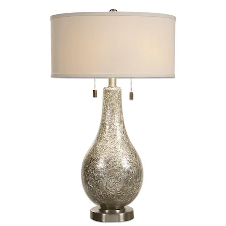 Saracena Mercury Glass Lamp