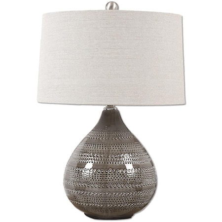 Batova Smoke Gray Lamp