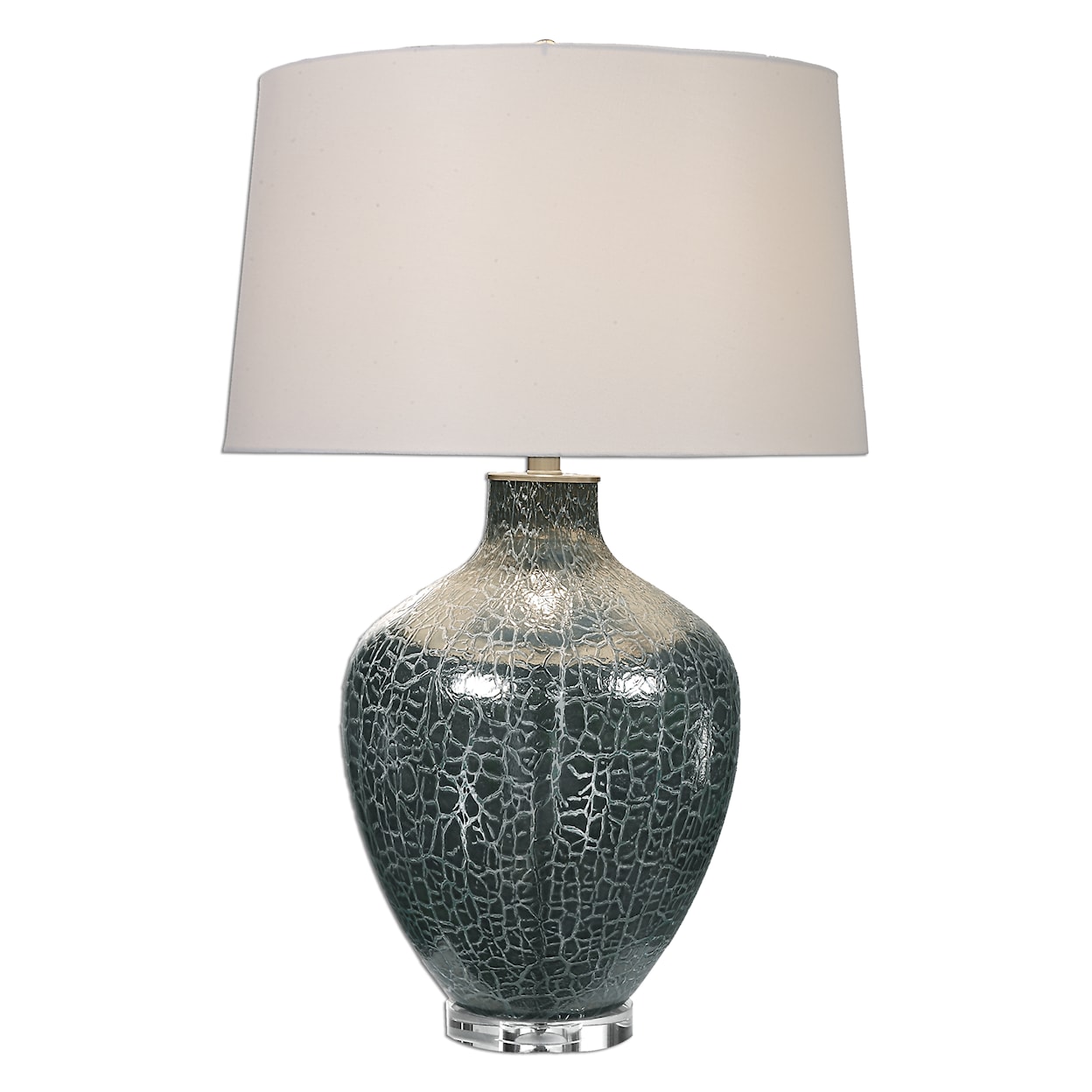 Uttermost Table Lamps Zumpano Crackled Gray Table Lamp