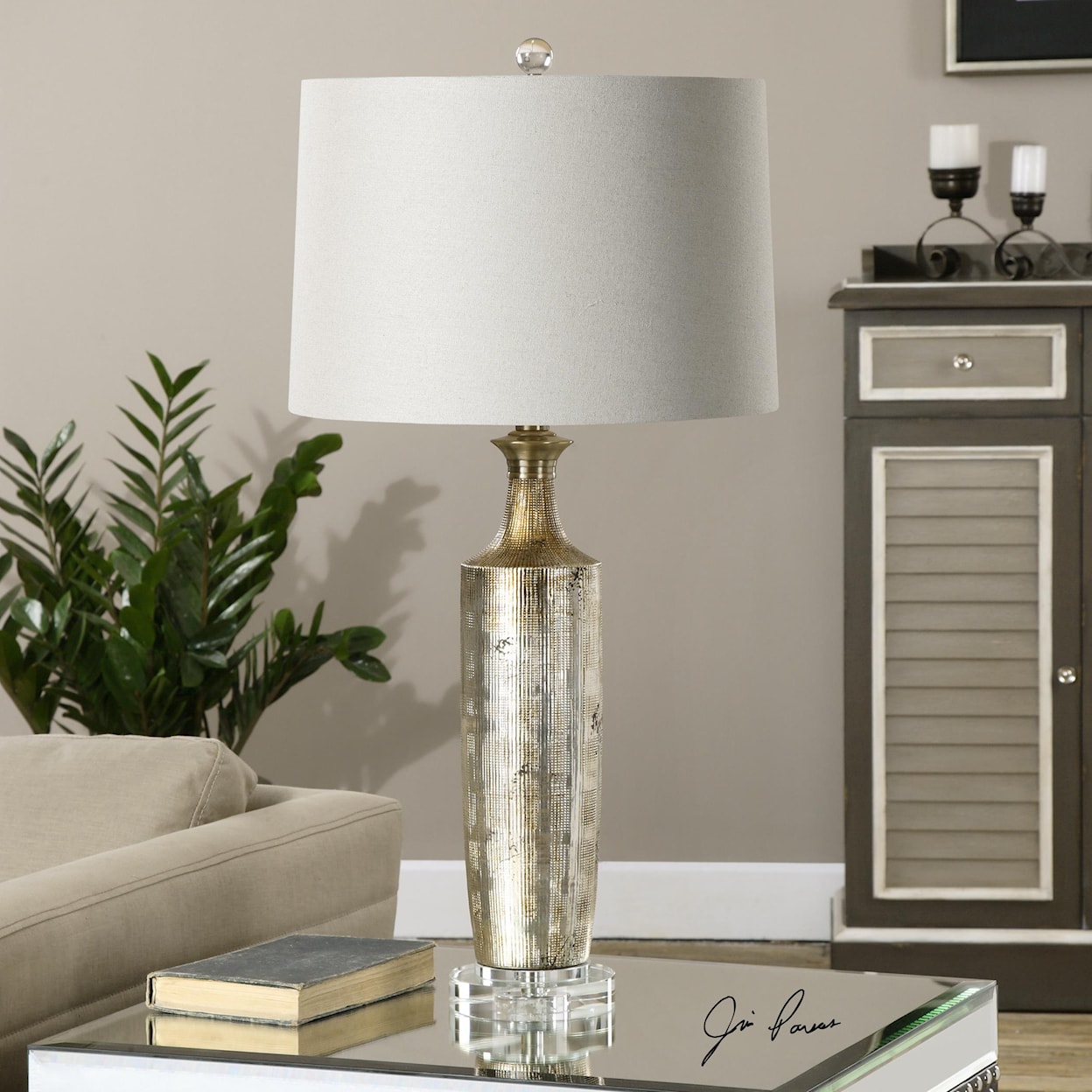 Uttermost Table Lamps Valdieri Metallic Bronze Lamp