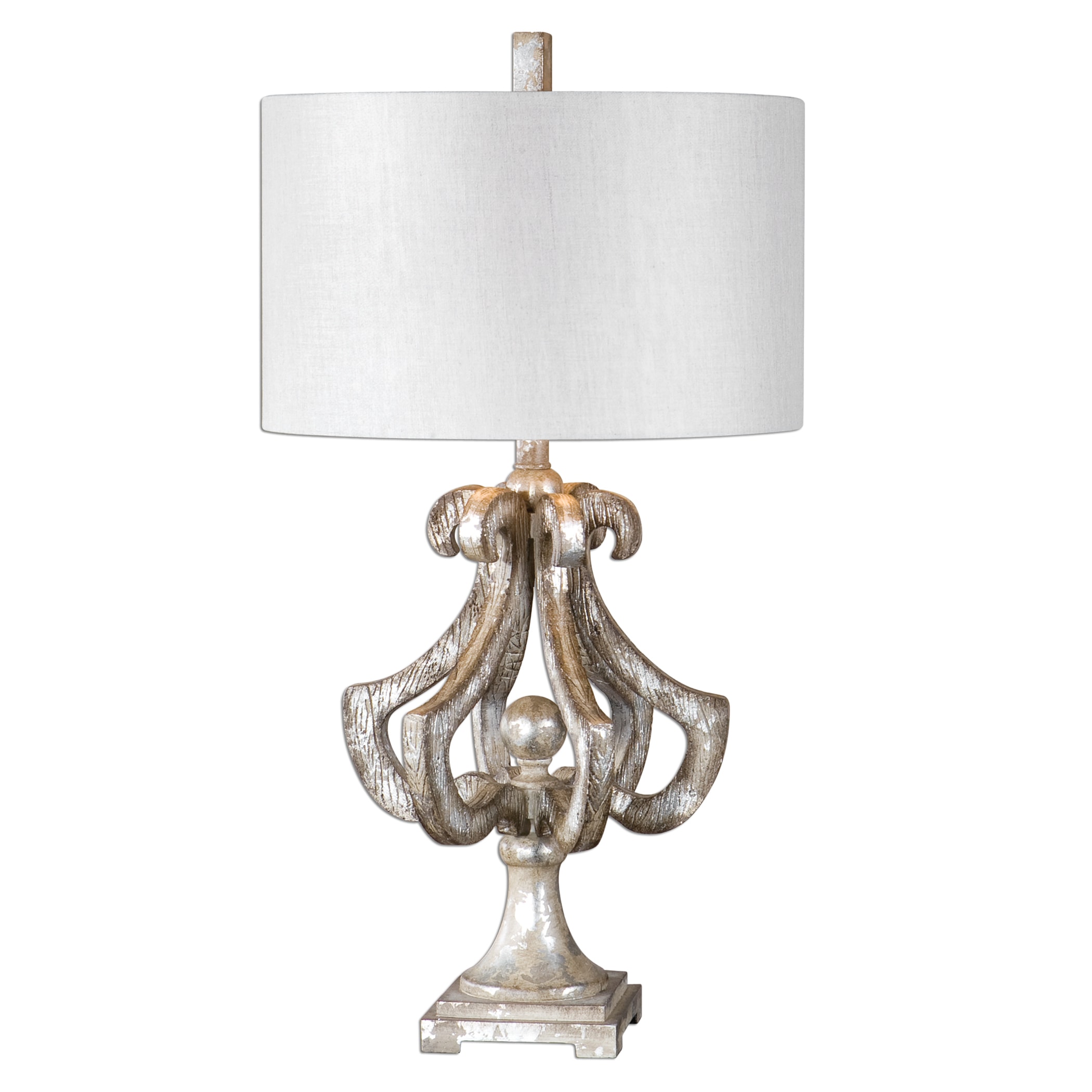 Uttermost Table Lamps Vinadio Distressed Silver Table Lamp Stuckey  Furniture Lamp Table Lamp