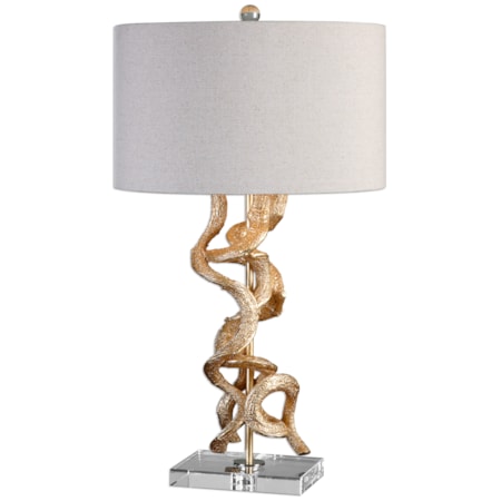 Twisted Vines Gold Table Lamp