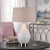 Uttermost Table Lamps Camellia Glossed White Table Lamp