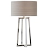 Uttermost Table Lamps Keokee Stainless Steel Table Lamp