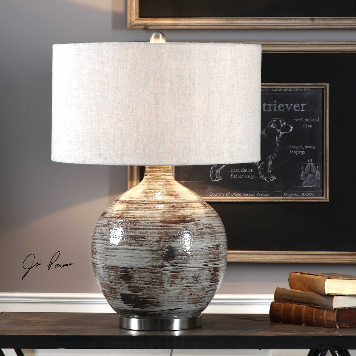 Uttermost Table Lamps Tamula Distressed Ivory Table Lamp