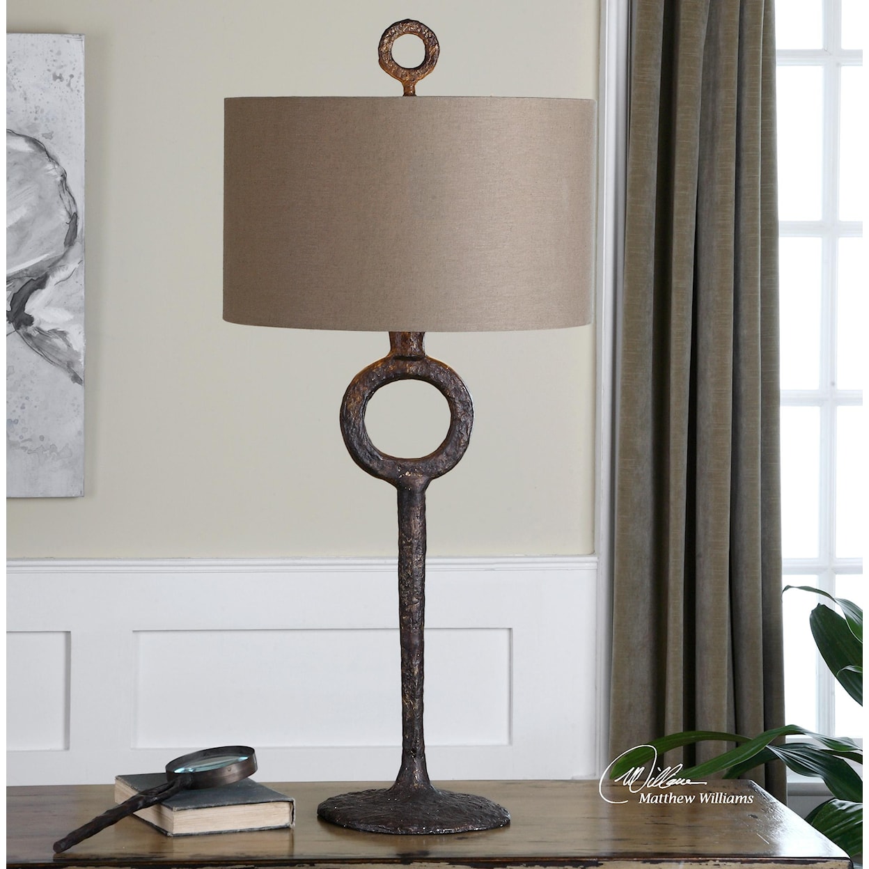 Uttermost Table Lamps Ferro Cast Iron Table Lamp