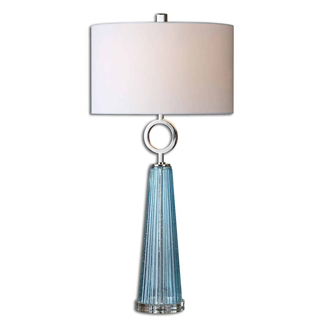 Uttermost Table Lamps Navier Blue Glass Table Lamp