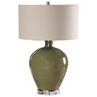 Elva Emerald Table Lamp