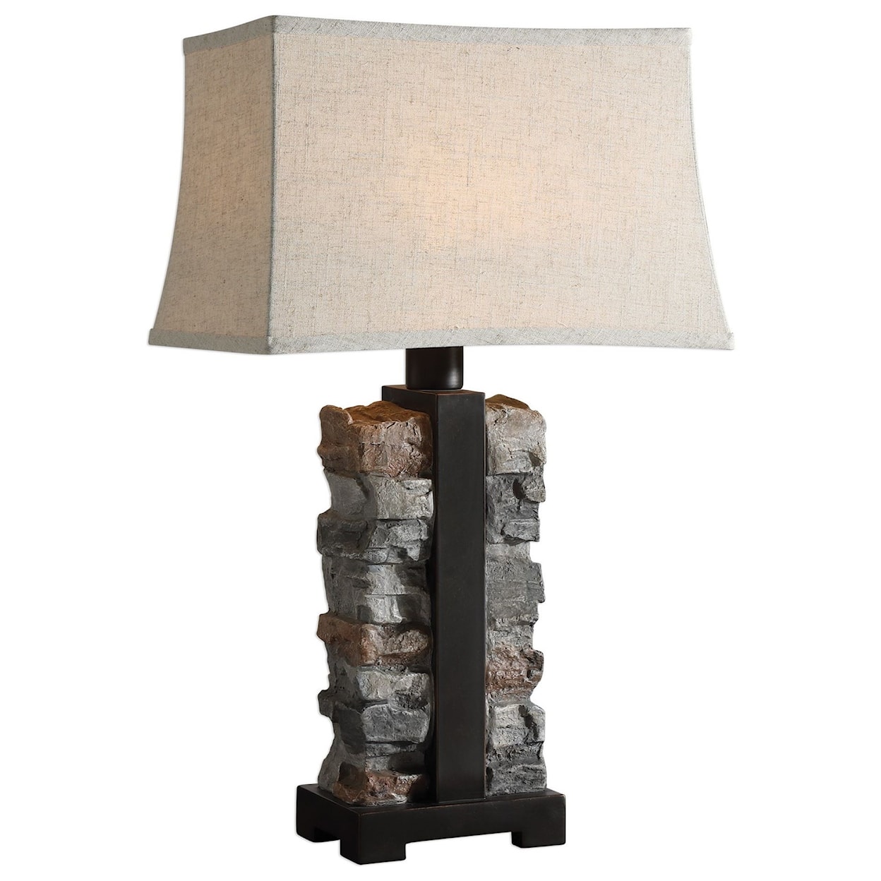 Uttermost Table Lamps Kodiak Stacked Stone Lamp