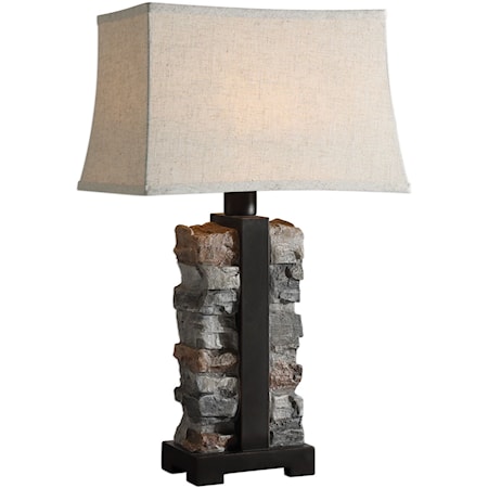 Kodiak Stacked Stone Lamp