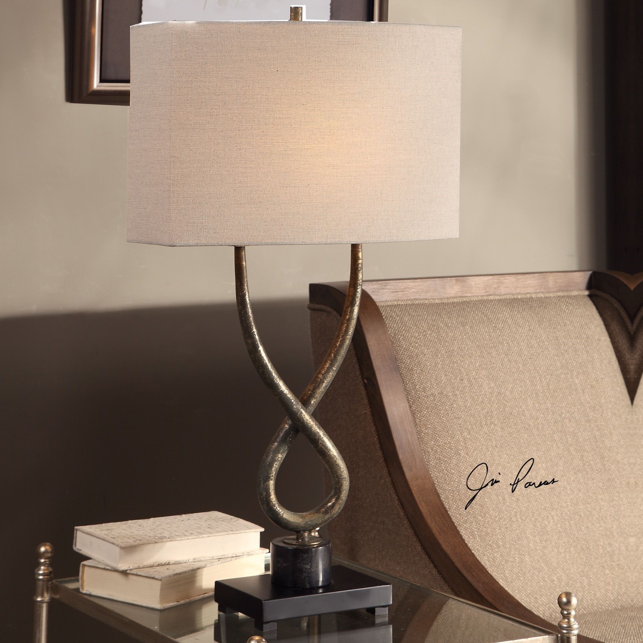 Uttermost Table Lamps Talema Aged Silver Lamp