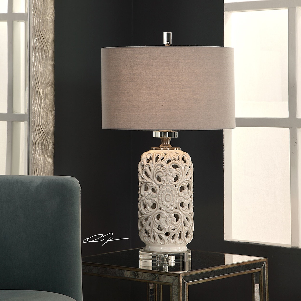 Uttermost Table Lamps Dahlina Ceramic Table Lamp