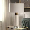 Uttermost Table Lamps Vaeshon Concrete Table Lamp