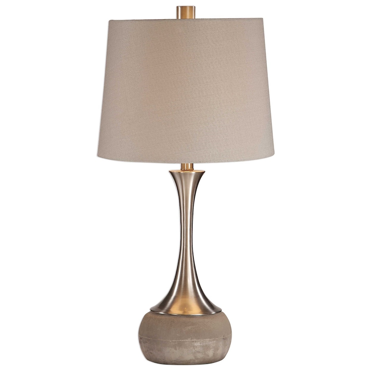 Uttermost Table Lamps Niah Brushed Nickel Lamp