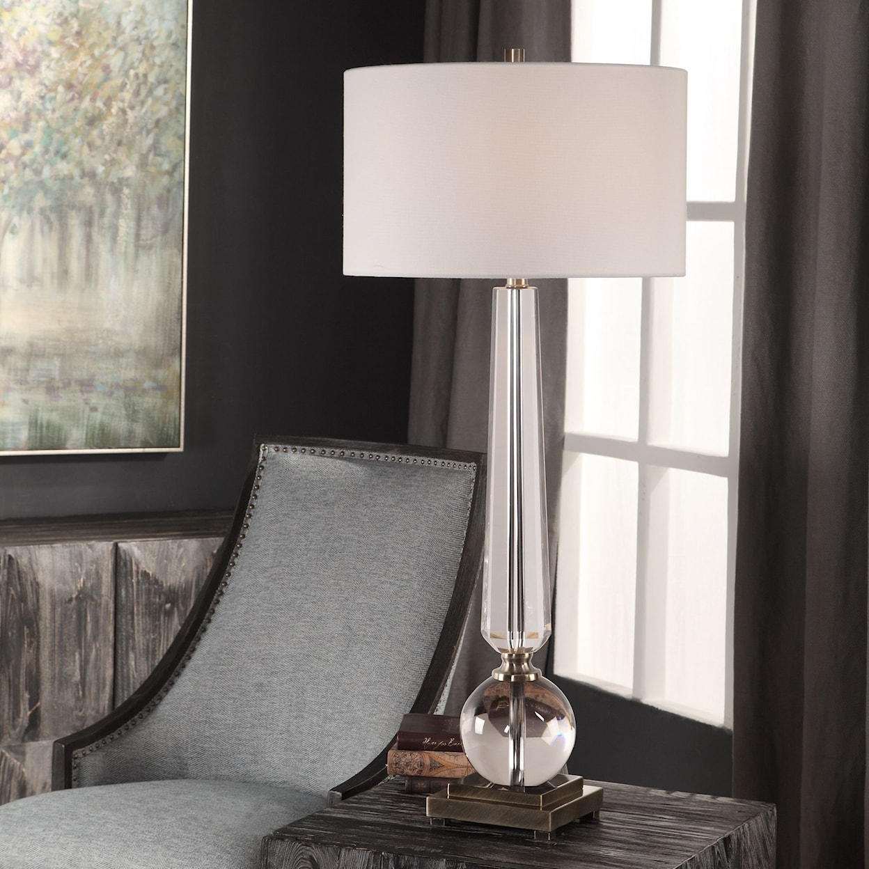 Uttermost Table Lamps Crista Crystal Lamp