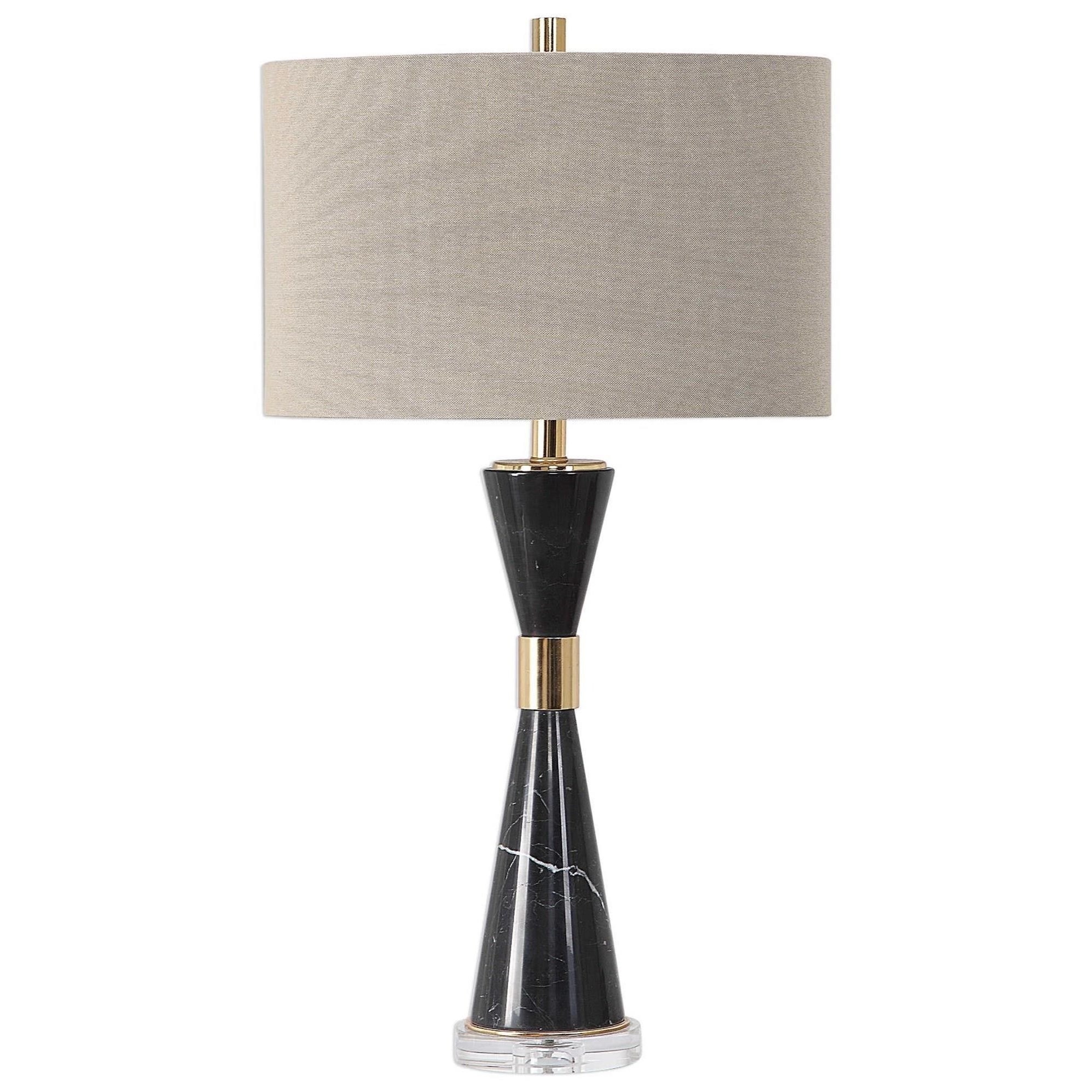 Uttermost Table Lamps Alastair Black Marble Table Lamp