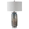 Uttermost Table Lamps Olesya Swirl Glass Table Lamp