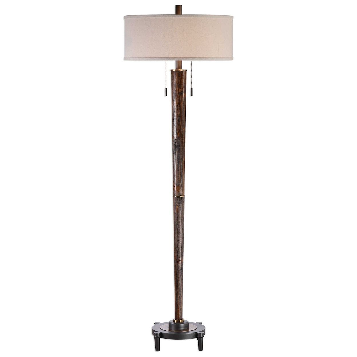 Uttermost Floor Lamps Rhett Burnished Oak Floor Lamp