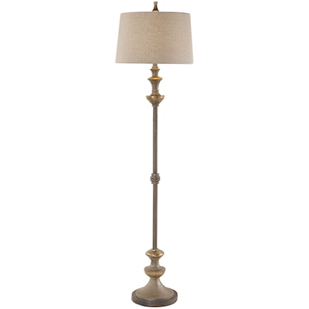 Vetralla Silver Bronze Floor Lamp