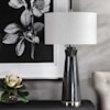 Uttermost Table Lamps Arlan Dark Charcoal Table Lamp