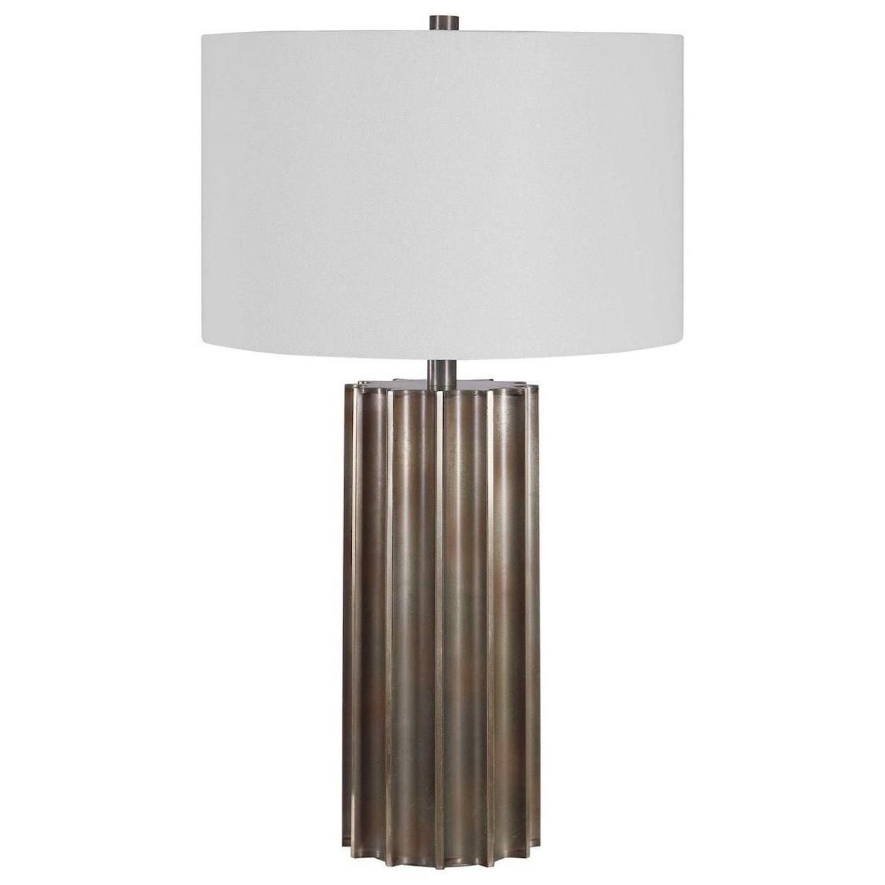 Uttermost Table Lamps Khalio Gun Metal Table Lamp