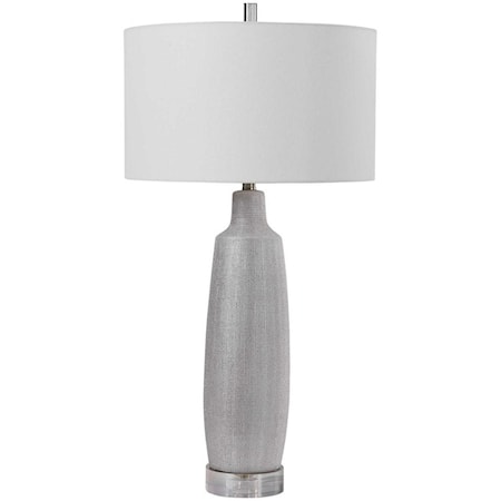Kathleen Metallic Silver Table Lamp