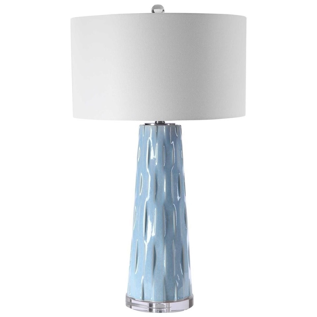 Uttermost Table Lamps Brienne Light Blue Table Lamp