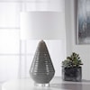 Uttermost Table Lamps Carden Smoke Gray Table Lamp