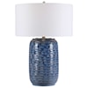 Uttermost Table Lamps Sedna Blue Table Lamp