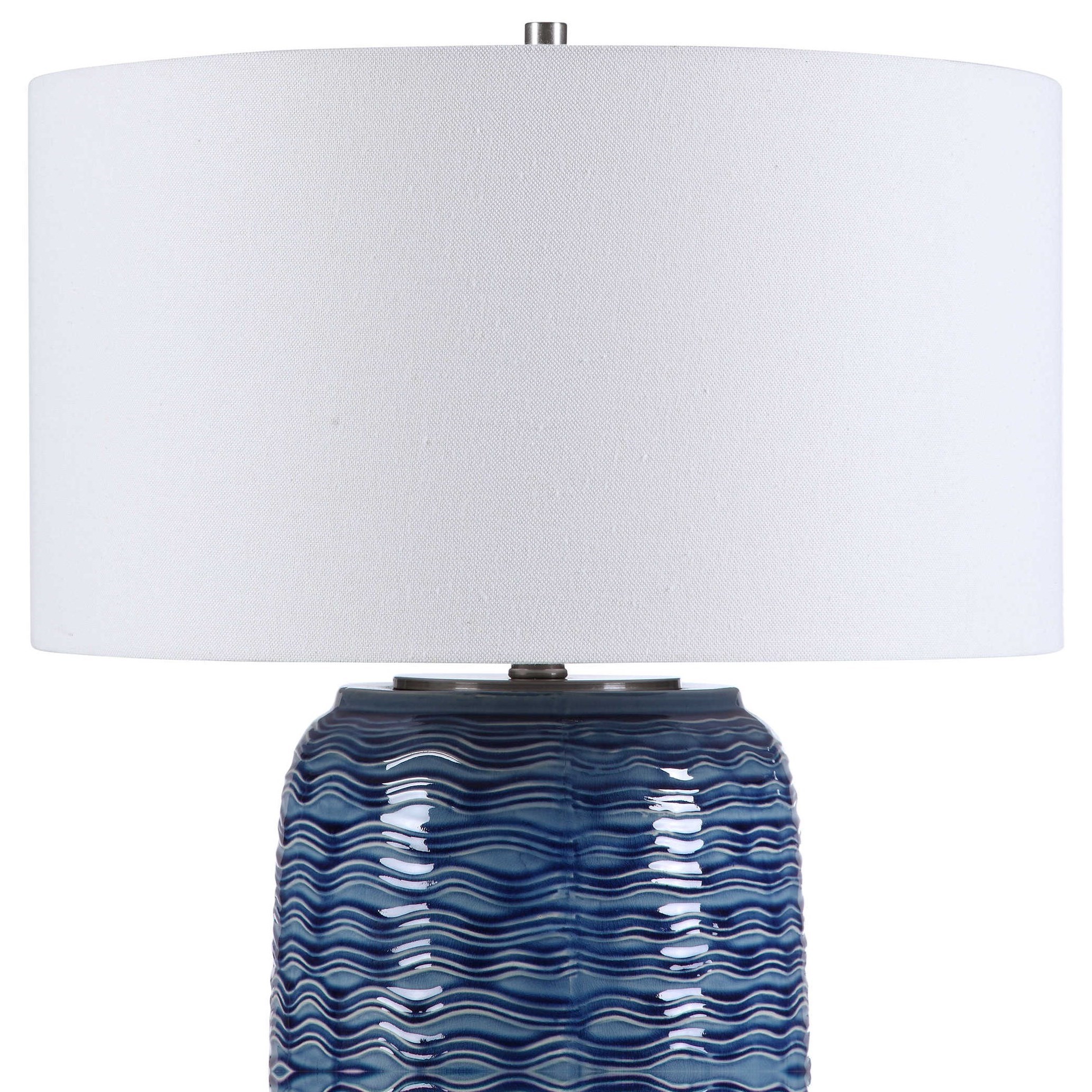 Uttermost Table Lamps Sedna Blue Table Lamp