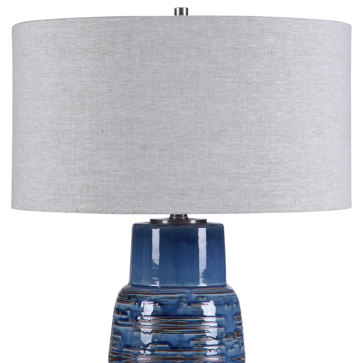 Uttermost Table Lamps Magellan Blue Table Lamp