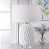 Uttermost Table Lamps Caelina Textured White Table Lamp